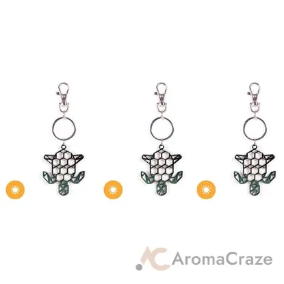 Picture of Color-Changing Key Chain Metal Turtle - Green by DelSol for Women - 1 Pc Keychain - Pack of 3
