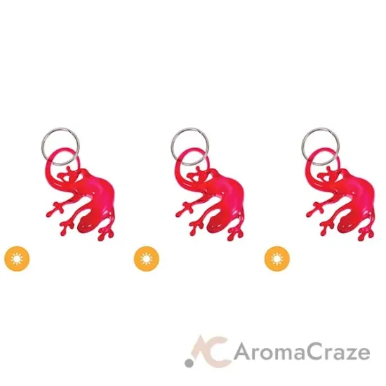 Picture of Color-Changing Key Chain Lizard - Red by DelSol for Women - 1 Pc Keychain - Pack of 3