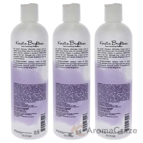 Picture of Keratin Brightener Shampoo by Keratin Perfect for Unisex - 12 oz Shampoo - Pack of 3