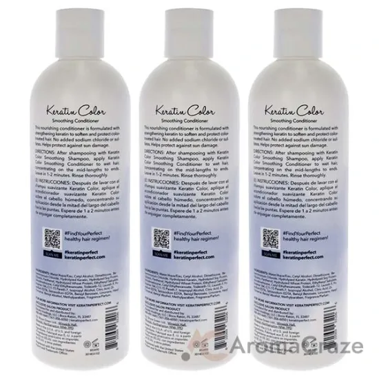 Picture of Keratin Color Conditioner by Keratin Perfect for Unisex - 12 oz Conditioner - Pack of 3