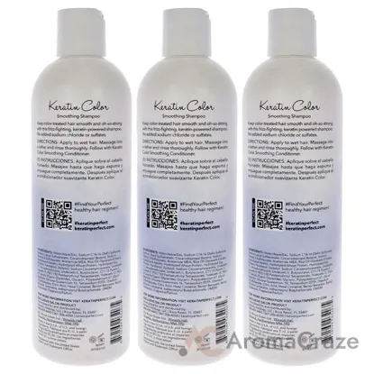 Picture of Keratin Color Shampoo by Keratin Perfect for Unisex - 12 oz Shampoo - Pack of 3