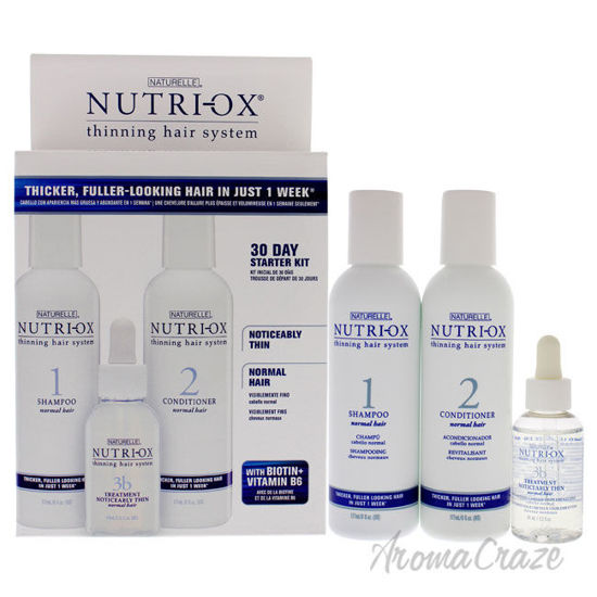 Picture of Noticeably Thin Normal Hair Starter Kit by Nutri Ox for Unisex 3 Pc Gift Set 