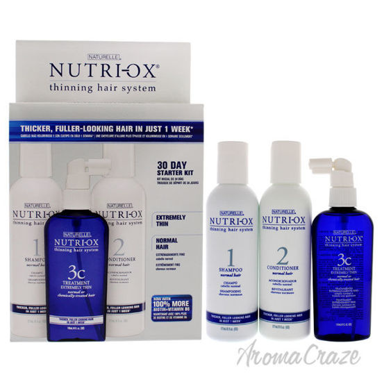 Picture of Extremely Thin Normal Hair Starter Kit by Nutri Ox for Unisex 3 Pc Gift Set