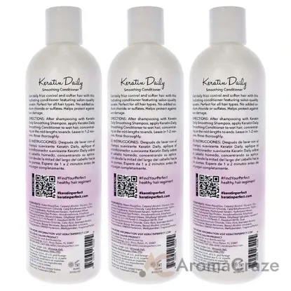 Picture of Keratin Daily Conditioner by Keratin Perfect for Unisex - 12 oz Conditioner - Pack of 3