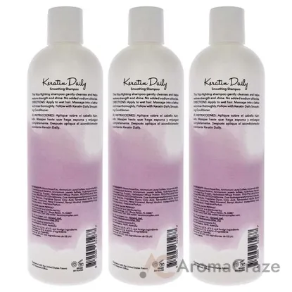 Picture of Keratin Daily Shampoo by Keratin Perfect for Unisex - 12 oz Shampoo - Pack of 3