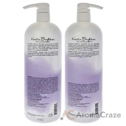 Picture of Keratin Brightener Kit by Keratin Perfect for Unisex - 2 Pc Kit 32oz Shampoo, 32oz Conditioner