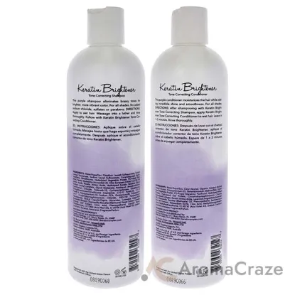 Picture of Keratin Brightener Kit by Keratin Perfect for Unisex - 2 Pc Kit 12oz Shampoo, 12oz Conditioner