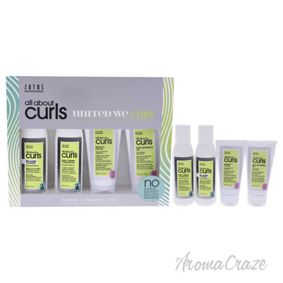 Picture of All About Curls Starter Kit by Zotos for Women 4.0 pc 3 oz Cleanser, 3 oz Conditioner, 1.7 Gel, 1.7 Cream