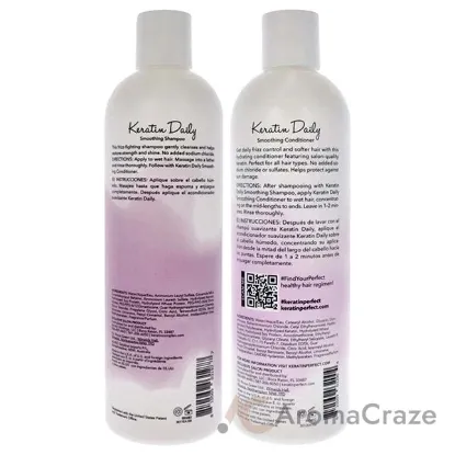 Picture of Keratin Daily Kit by Keratin Perfect for Unisex - 2 Pc Kit 12oz Shampoo, 12oz Conditioner