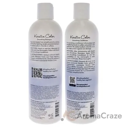Picture of Keratin Color Kit by Keratin Perfect for Unisex - 2 Pc Kit 12oz Shampoo, 12oz Conditioner