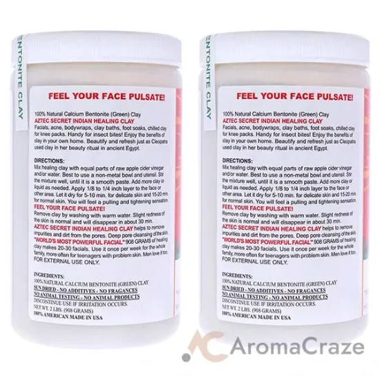 Picture of Indian Healing Clay by Aztec Secret for Unisex - 2 lb Clay - Pack of 2