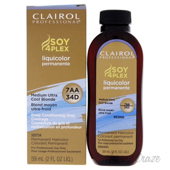 Picture of Professional Liquicolor Permanent Hair Color 34D Medium Ultra Cool Blonde by Clairol for Unisex 2 oz Hair Color