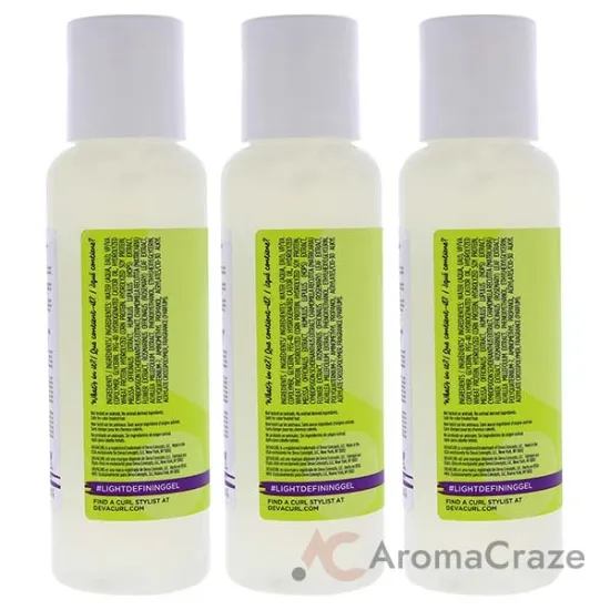 Picture of DevaCurl Light Defining Gel by DevaCurl for Unisex - 3 oz Gel - Pack of 3