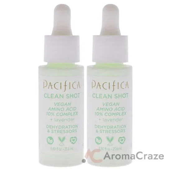 Picture of Clean Shot Vegan Amino Acid 10 Percent Complex by Pacifica for Unisex - 0.8 oz Serum - Pack of 2
