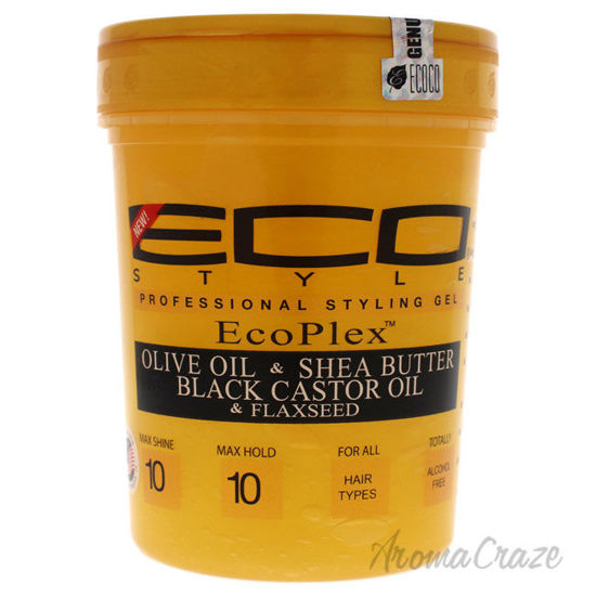 Picture of Eco Style Gel Olive Oil and Shea Butter Black Castor Oil and Flaxseed by Ecoco for Unisex 32 oz Gel
