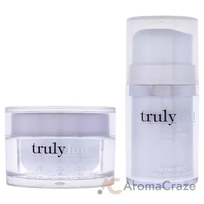 Picture of Truly Fair Kit by Truly Fair for Unisex - 2 Pc Kit 1.7oz 7 Percent Glycolic Acid Concentrated Brightening Cream, 1oz Vitamin C Brightening Serum