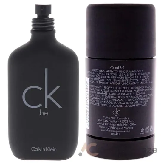 Picture of CK Be Kit by Calvin Klein for Unisex - 2 Pc Kit 3.3oz EDT Spray, 2.6oz Deodorant Stick