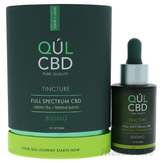 Picture of Tincture Full Spectrum 800mg CBD Green Tea by Kul CBD for Unisex 1 oz Treatment