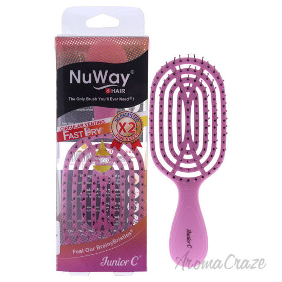Picture of Junior C Detangling Brush Pink by NuWay 4Hair for Unisex 1 Pc Hair Brush
