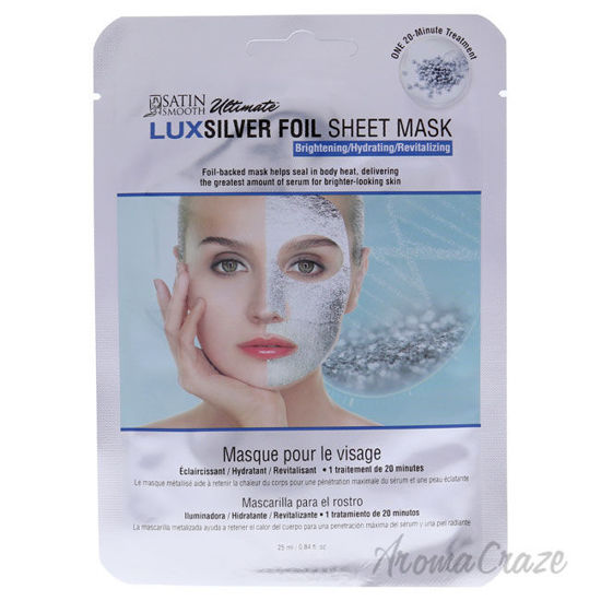 Picture of Ultimate LuxSilver Foil Sheet Mask by Satin Smooth for Women 1 Pc Mask