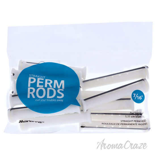 Picture of Straight Perm Rods White by Marianna for Women 12 x 0.1.11 cm Hair Rods