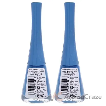 Picture of 1 Seconde - 54 Blue-Tiful by Bourjois for Women - 0.3 oz Nail Polish - Pack of 2