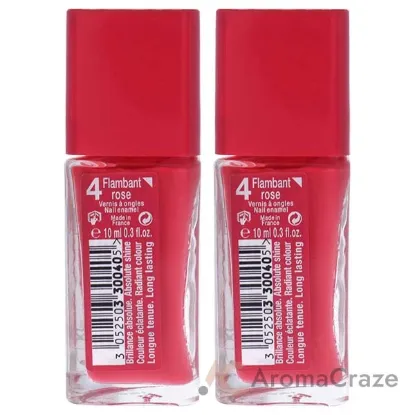 Picture of La Laque - 04 Flambant Rose by Bourjois for Women - 0.3 oz Nail Polish - Pack of 2