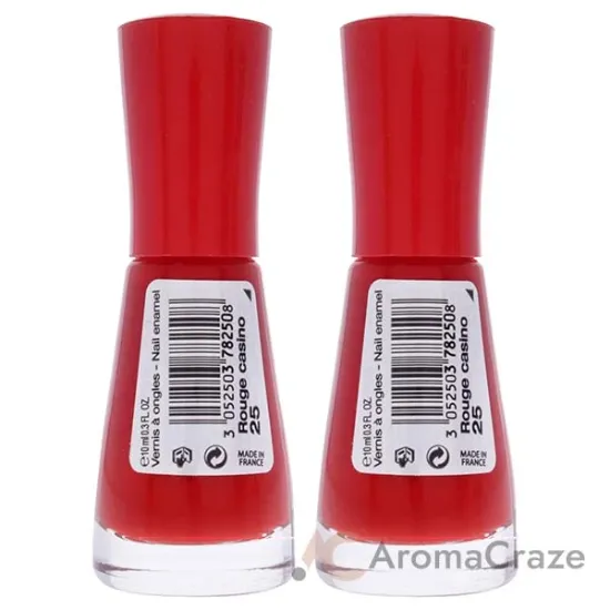 Picture of So Laque Ultra Shine - 25 Rouge Casino by Bourjois for Women - 0.3 oz Nail Polish - Pack of 2