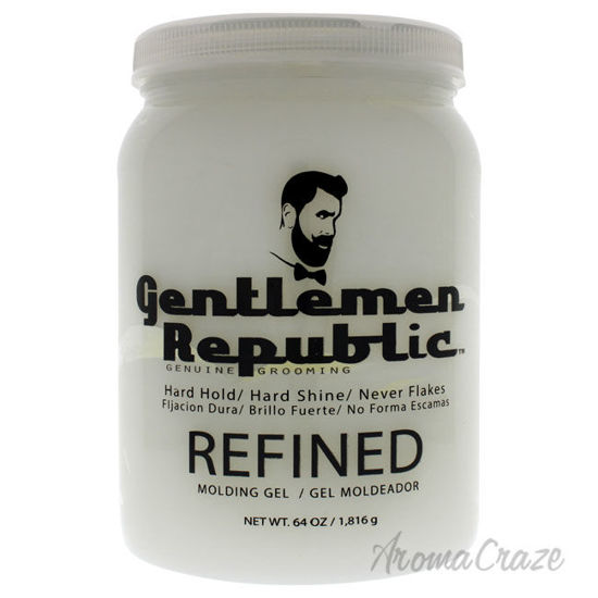 Picture of Refined Gel Hard Hold and Hard Shine by Gentlemen Republic for Men 64 oz Gel