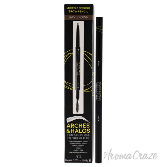 Picture of Micro Defining Brow Pencil Dark Brown by Arches and Halos for Women 0.003 oz Eyebrow Pencil