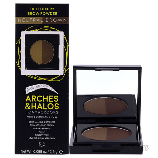 Picture of Duo Luxury Brow Powder Neutral Brown by Arches and Halos for Women 0.088 Eyebrow Powder