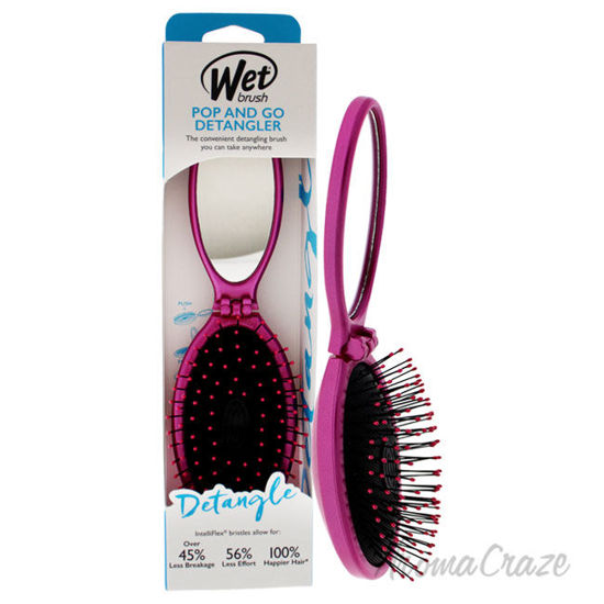 Picture of Pop and Go Detangler Brush Pink by Wet Brush for Unisex 1 Pc Hair Brush