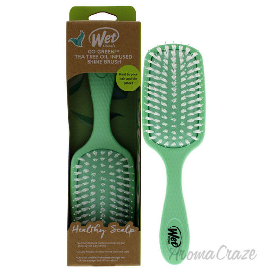 Picture of Go Green Oil Infused Shine Brush Tea Tree by Wet Brush for Unisex 1 Pc Hair Brush