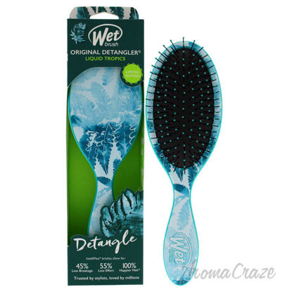 Picture of Original Detangler Liquid Tropics Brush Banana Leaves by Wet Brush for Unisex 1 Pc Hair Brush