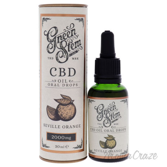 Picture of CBD Oil Oral Drops 2000mg Seville Orange by Green Stem for Unisex 1 oz Drops