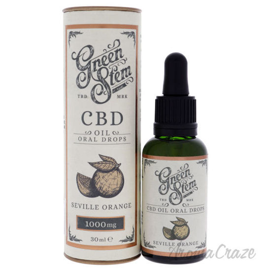 Picture of CBD Oil Oral Drops 1000mg Seville Orange by Green Stem for Unisex 1 oz Drops