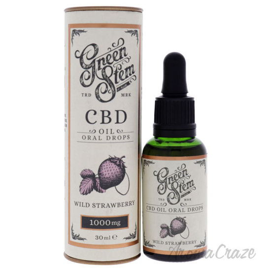 Picture of CBD Oil Oral Drops 1000mg Wild Strawberry by Green Stem for Unisex 1 oz Drops