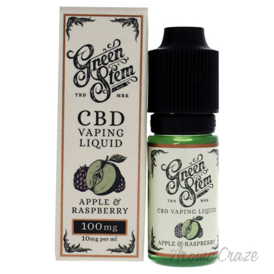Picture of CBD Vaping Liquid 100mg Apple and Raspberry by Green Stem for Unisex 0.33 oz Vaping Liquid