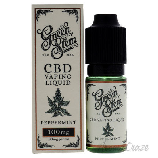Picture of CBD Vaping Liquid 100mg Peppermint by Green Stem for Unisex 0.33 oz Vaping Liquid