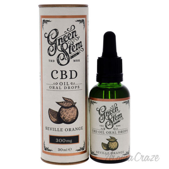 Picture of CBD Oil Oral Drops 300mg Seville Orange by Green Stem for Unisex 1 oz Drops