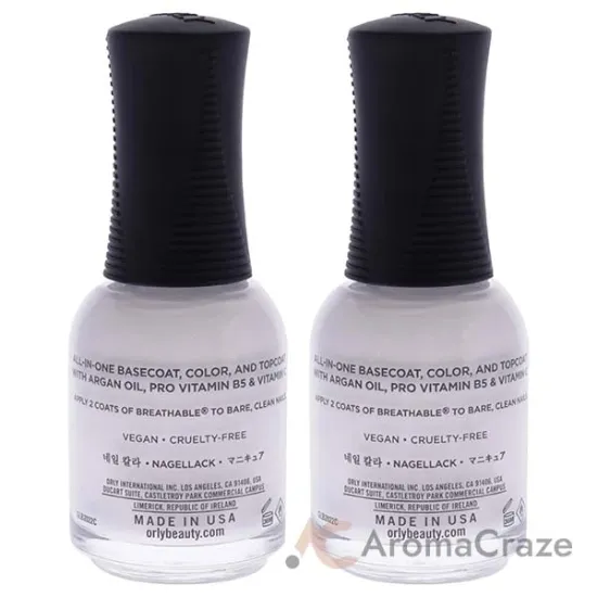 Picture of Breathable Treatment Plus Color - 20908 Barely There by Orly for Women - 0.6 oz Nail Polish - Pack of 2