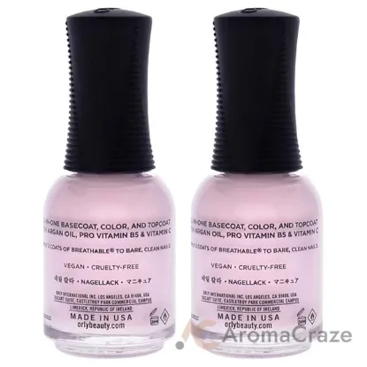 Picture of Breathable Treatment Plus Color - 20913 Pamper Me by Orly for Women - 0.6 oz Nail Polish - Pack of 2
