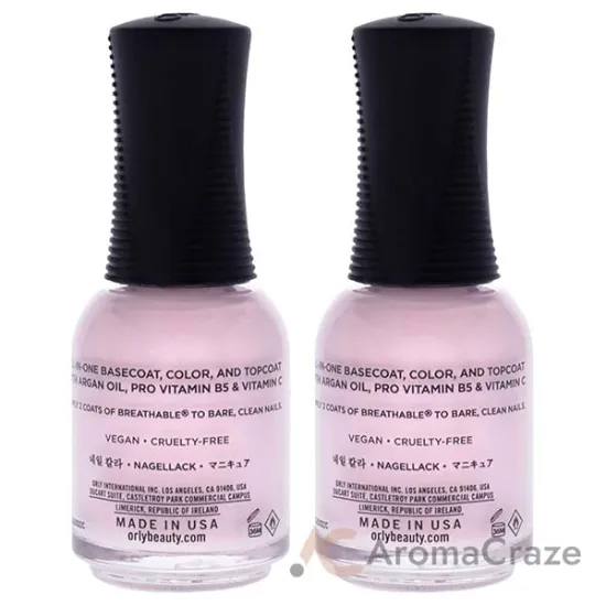 Picture of Breathable Treatment Plus Color - 20913 Pamper Me by Orly for Women - 0.6 oz Nail Polish - Pack of 2