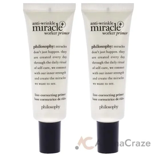 Picture of Anti-Wrinkle Miracle Worker Primer Plus Line-Correcting Primer by Philosophy for Women - 0.9 oz Primer - Pack of 2