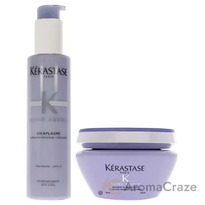 Picture of Blonde Absolu Ultra Violet Masque and Cicaplasme Serum Kit by Kerastase for Unisex - 2 Pc Kit 6.8oz Masque, 5.1oz Serum