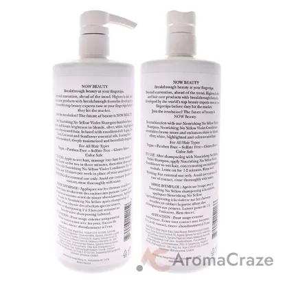 Picture of No Yellow Shampoo and Conditioner Kit by NOW Beauty for Unisex - 2 Pc Kit 32oz Shampoo, 32oz Conditioner