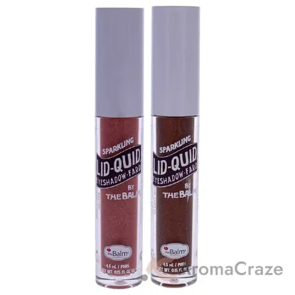 Picture of Lid-Quid Sparkling Liquid Eyeshadow Kit by the Balm for Women - 2 Pc Kit 0.15 oz Eye shadow - Irish Coffee, 0.15 oz Eye Shadow - Bellini