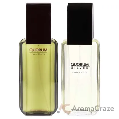 Picture of Quorum Kit by Antonio Puig for Men - 2 Pc Kit 3.4oz EDT Spray, 3.4oz Silver EDT Spray