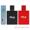 Picture of Fila Kit by Fila for Men - 3 Pc Kit 3.4oz Fila Black EDT Spray, 3.4oz Fila Fresh EDT Spray, 3.4oz Fila Red EDT Spray