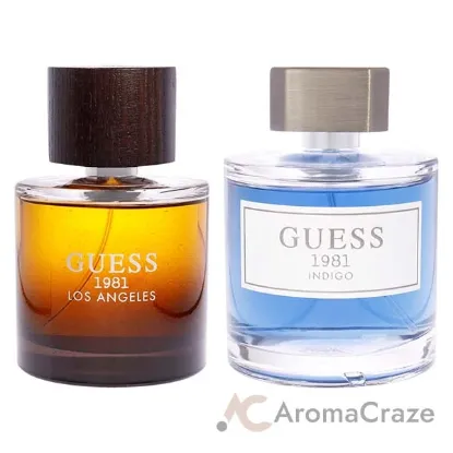 Picture of Guess Kit by Guess for Men - 2 Pc Kit 3.4oz Guess 1981 Indigo EDT Spray, 3.4oz Guess 1981 Los Angeles EDT Spray